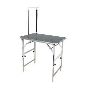 Складной стол для груминга Groom Lux W (90х60 см) с белыми ножками